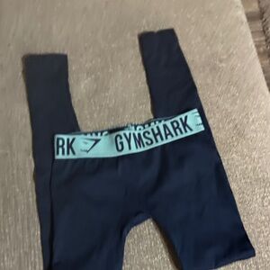 Navy blue gym shark leggings size small